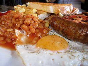 Sausage, Egg, Chips & Beans