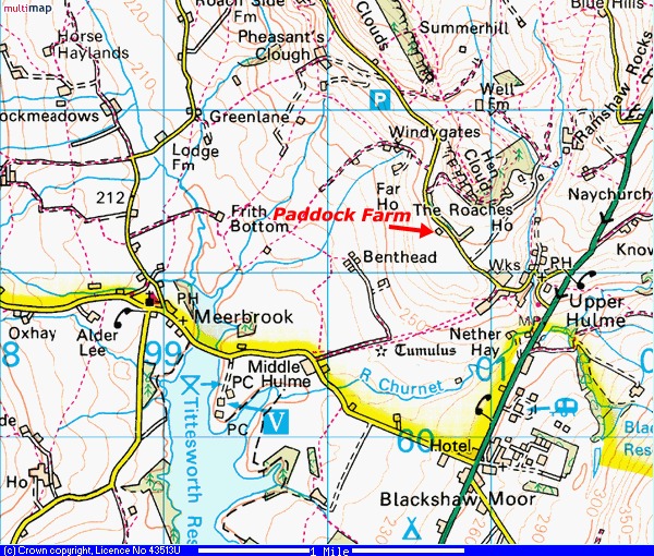 Paddock Farm OS Map